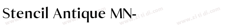 Stencil Antique MN字体转换 Stencil Antique MN字体转换